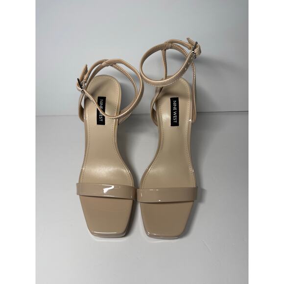 Nine West Women's Zadie Square Toe Stiletto Heel Dress Sandals Size 7 - Picture 4 of 4
